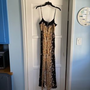 Free People slip dress with lace size medium